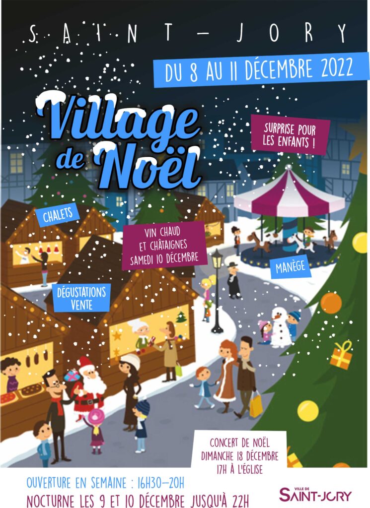 Village de Noël du 8 au 11 décembre 2022!