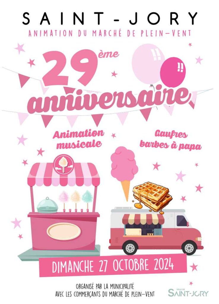 Anniversaire du Marché de Plein-vent !