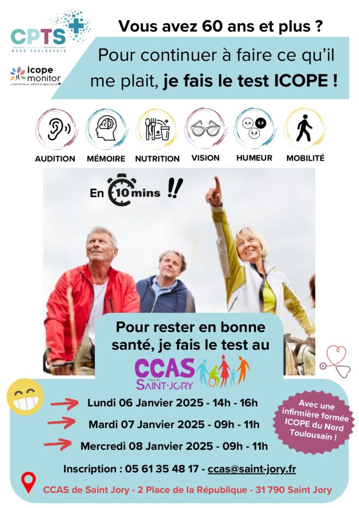 📢 Prenez soin de votre santé avec le test ICOPE ! 🩺