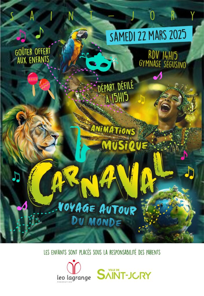 🎭✨ Carnaval de Saint-Jory 2025 ✨🌍