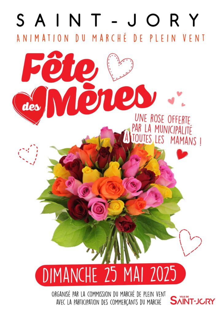 FÊTE DES MÈRES – DIMANCHE 25 MAI À SAINT-JORY 🌸🎁