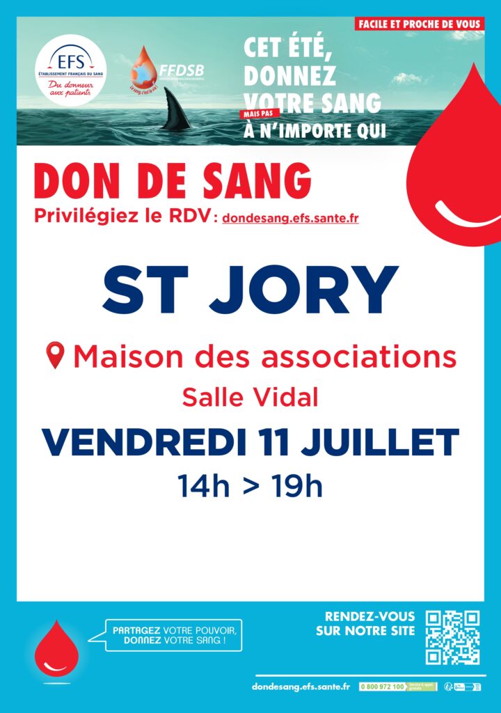 Don de sang – Saint-Jory ❤️