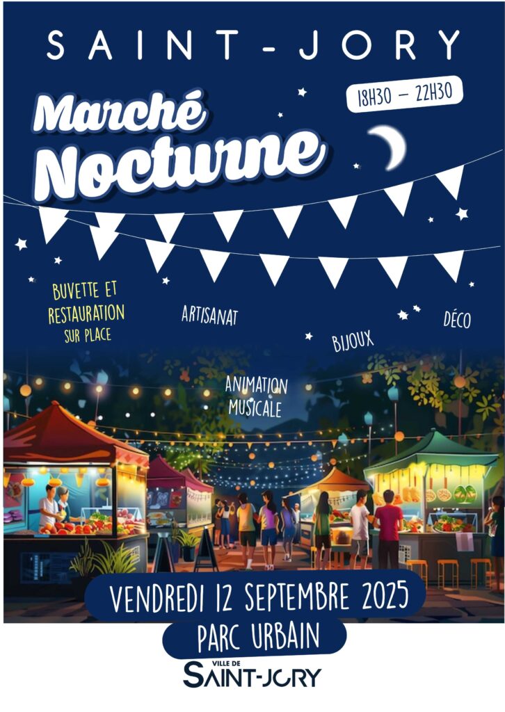 🌙✨ Marché Nocturne - 12 septembre