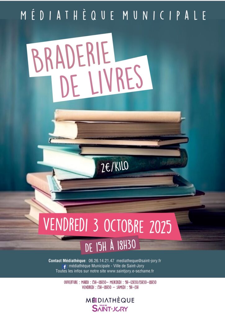 📚 Braderie aux livres – Médiathèque Convivencia