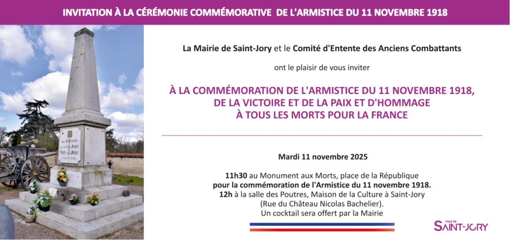 🇫🇷 Cérémonie commémoration de l’Armistice