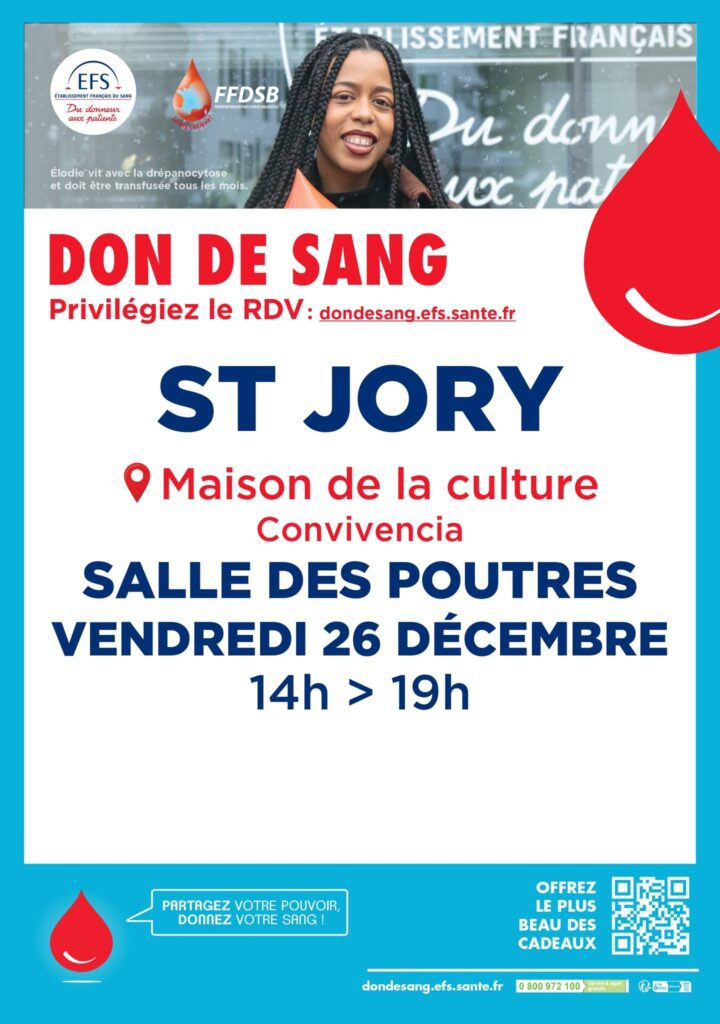 🩸❤️ DON DE SANG – SAINT-JORY ❤️🩸