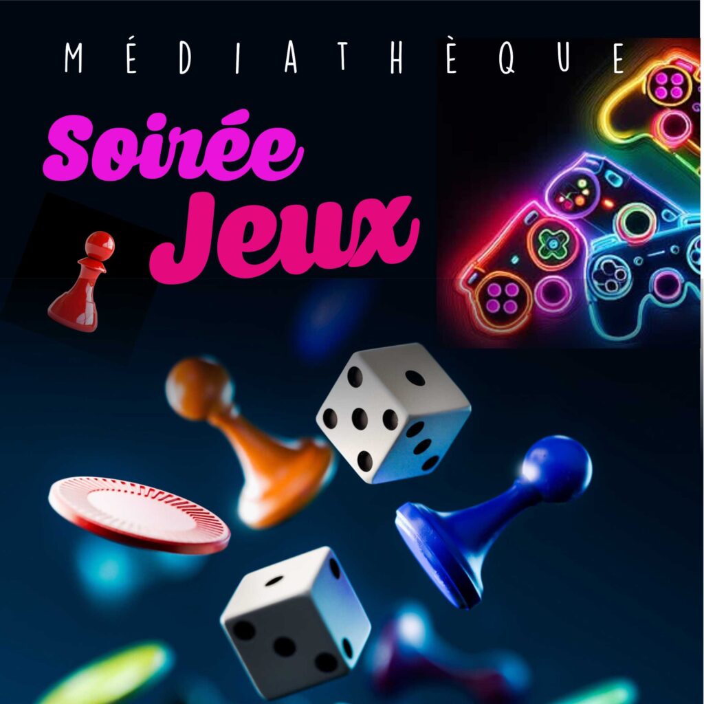 Le temps d'une soirée, la médiathèque se transformera en espace dédié aux jeux de société. Vendredi 13 février de 18h30 à 20h30 - Médiathèque municipale