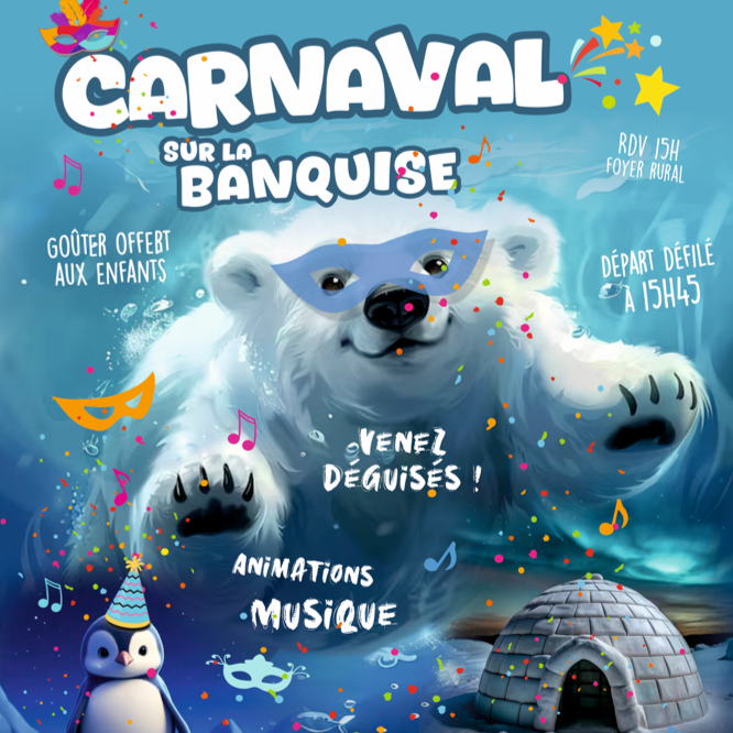 Samedi 11 avril - Rendez-vous au foyer rural à 15h, pour un départ de la parade à 15h45.